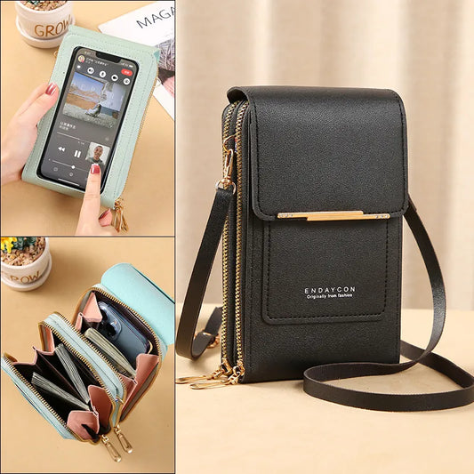 Crossbody Shoulder Bags Touch Screen Phone