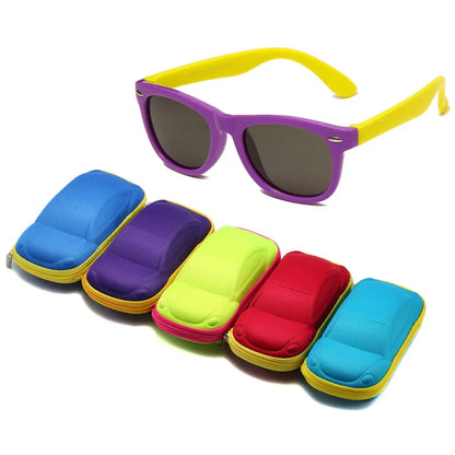 Kids Silicone Round Sunglasses Classic UV400