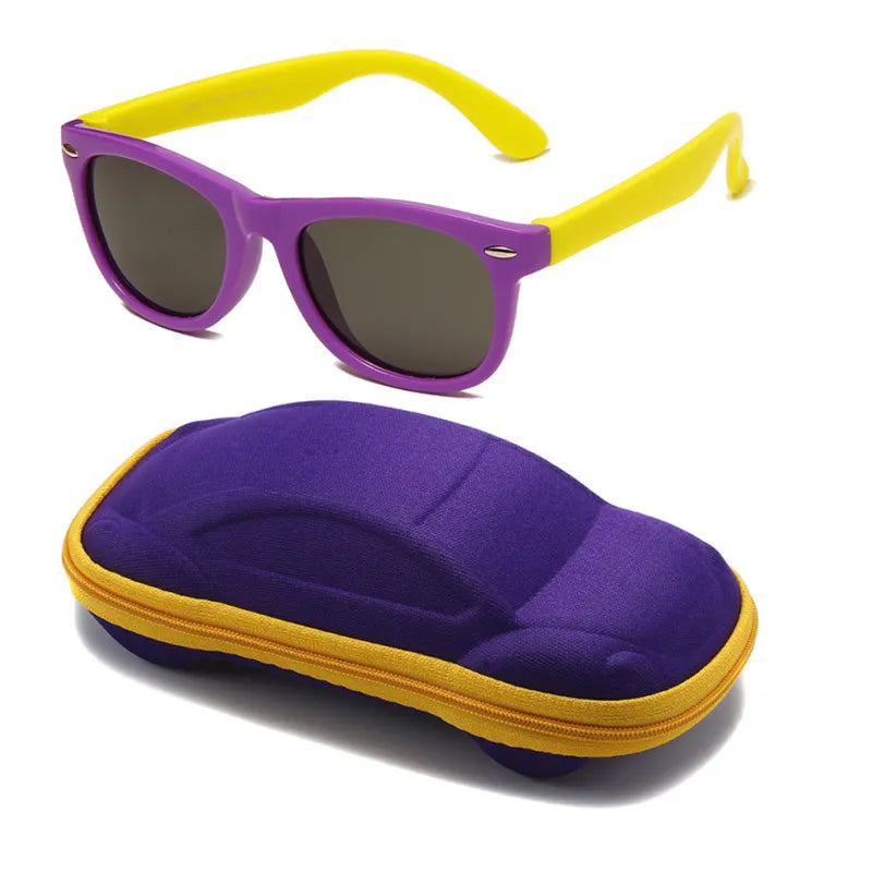 Kids Silicone Round Sunglasses Classic UV400