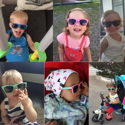 Kids Silicone Round Sunglasses Classic UV400