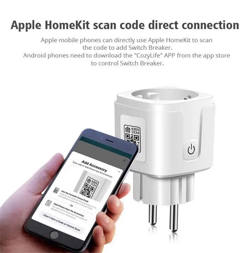 SmartPlug 16A -WiFi Socket with Voice Control for Homekit