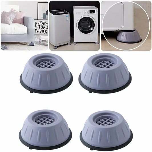 Anti Vibration Feet Pad Rubber Mat Slipstop Silent Universal Washing Machine Refrigerator Furniture Raiser Dampers Stand