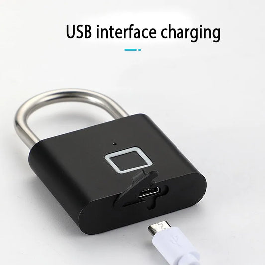 Fingerprint Padlock USB Rechargeable