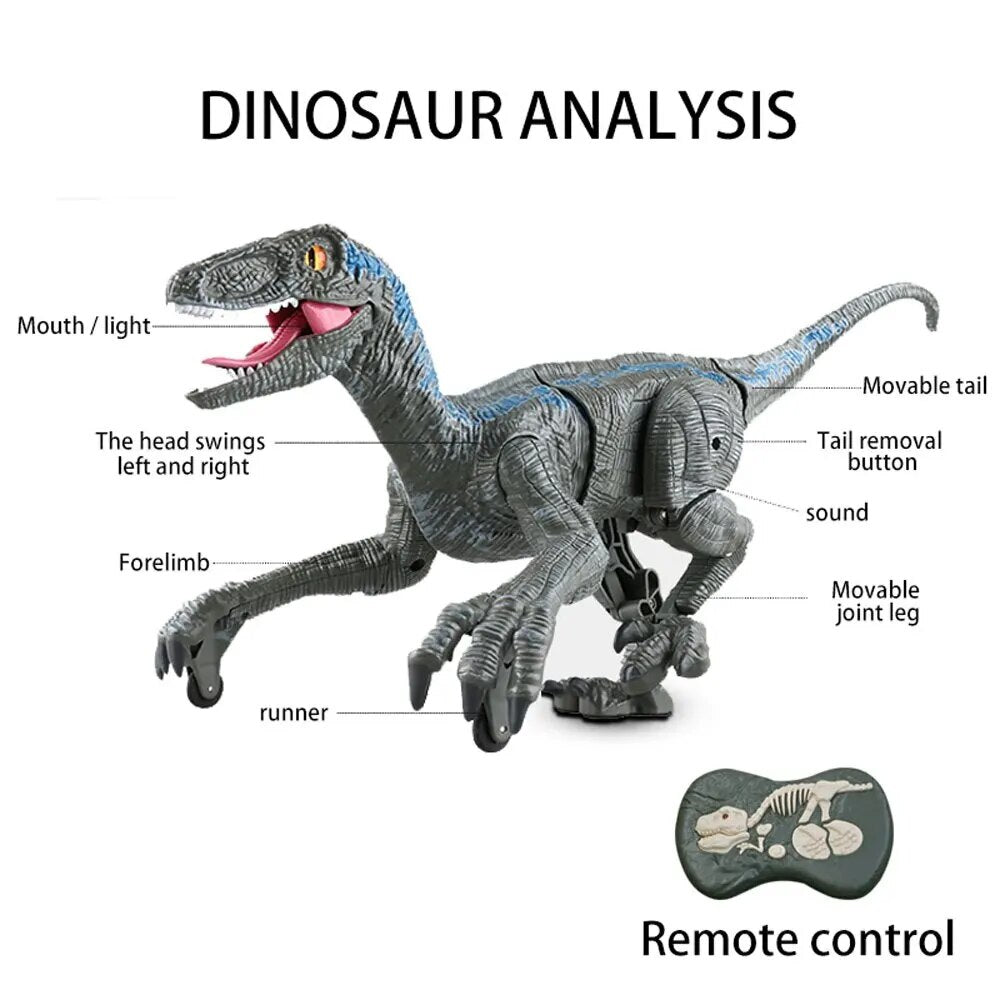 RC Dinosaur Toy With LED Light and Roaring